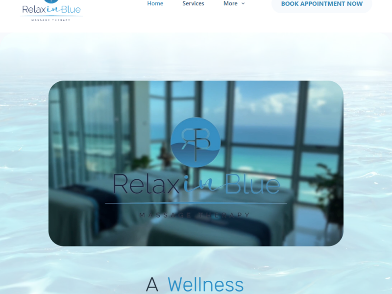 Relax In Blue Website