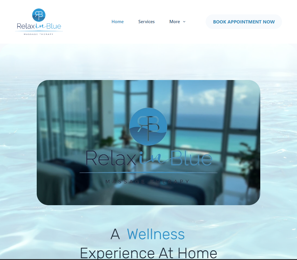 Relax In Blue Website